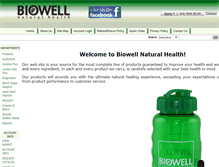 Tablet Screenshot of biowell.net